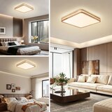 Brilagi LED prigušiva svetiljka MOLINA SQUARE LED/80W/230V hrast 60x60 cm + daljinski upravljač | Eponuda.com