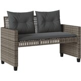  4-dijelni set vrtnih sofa s jastucima sivi od poliratana staklo | shoptok.hr