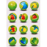  Logična igra Puzzle 3D krog - pisan | Shoptok.si
