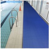 Notrax Nedrseča podloga, PVC, širina 600 mm, na tek. m, modra | Shoptok.si