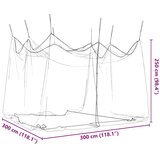  Mreža protiv komaraca za vanjsku upotrebu 220 mreža crna 300x300x250 cm | Eponuda.com