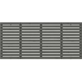  Stensko posteljno vzglavje sivo 206x3x91,5 cm trdna borovina | Shoptok.si