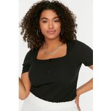 Trendyol Curve Black Zipper Knitted Blouse | shoptok.hr