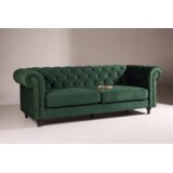 Venture Home Velvet trosjed 217 cm, zeleni Slike