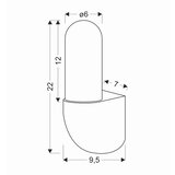 Lesnina XXXL ZUNANJA LED-SVETILKA Gynura 7/9.5/22 cm | Shoptok.si
