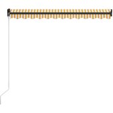 Tenda na ručno uvlačenje s LED svjetlima 300x250 cm žuto-bijela | Eponuda.com