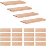 Step treads 20 kom. 80 x 25 x 2 cm Prirodna Čvrsto drvo bukve | shoptok.hr