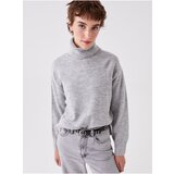 LC Waikiki Women's Turtleneck Plain Long Sleeve Oversize Knitwear Sweater | Shoptok.si