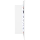  LED kupaonski ormarić s ogledalom bijeli 90x12x45 cm akrilni | shoptok.hr
