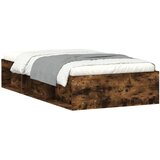 The Living Store Posteljni okvir dimljen hrast 90x200 cm - Posteljni Okvir, (21502848) | Shoptok.si