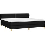  Krevet s oprugama i madracem crni 200x200 cm od tkanine | shoptok.hr