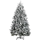 vidaXL Umjetno božićno drvce 300 LED sa šarkama i kuglicama 300 cm | shoptok.hr