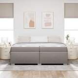  Krevetna konstrukcija Sivo-smeđa 200 x 200 cm tkanina | shoptok.hr