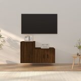 vidaXL 2-dijelni set TV ormarića boja smeđeg hrasta konstruirano drvo Cijene
