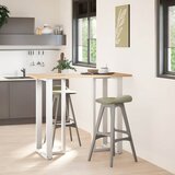  Noge za barski stol T-oblika 2 kom Bijele 60x35x(110-111) cm Čelik | shoptok.hr