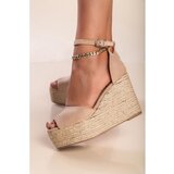 Fenzy Sandali S Polno Peto, Bež | Shoptok.si