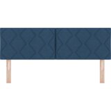  Vzglavje z LED lučmi z vzglavjem Modra 160 cm blago, (5000043924) | Shoptok.si