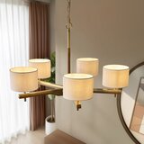  Endon 116994 - Luster na lancu HEATHCLIFF 5xE14/7W/230V mesing/jasen | Eponuda.com