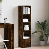 vidaXL Knjižna omara dimljeni hrast 31x24x127 cm inženirski les | Shoptok.si