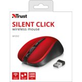 Trust Miška Mydo Silent, brezžična, rdeča | Shoptok.si