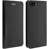 AVIZAR Usnjena preklopna torbica za iPhone 7/8 Plus, video stojalo iz pravega usnja, črna, (20526917) | Shoptok.si