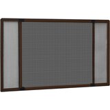 vidaXL Raztegljiv komarnik za okna rjav (100-193)x75 cm Cene