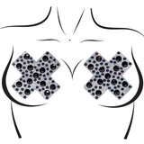Leg Avenue X Factor Nipple Jewel Stickers Black | Shoptok.si