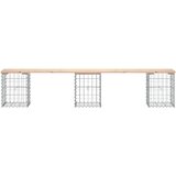  Vrtna klupa s gabionskim dizajnom 203x31x42 cm masivna borovina | Eponuda.com