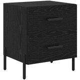  Noćni ormar Crni hrast 40 x 35 x 47,5 cm Konstruirano drvo | Eponuda.com