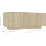 vidaXL TV ormarić boja hrasta sonome 100 x 35 x 40 cm od iverice | shoptok.hr