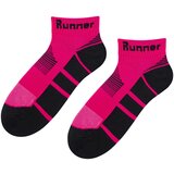 Bratex Ženske čarape D-902 crne | pink Cene
