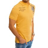 DStreet Žlutá polokošile s potiskem PX0375 | Shoptok.si