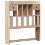  Krevet s regalom za knjige bez madraca 75x190 cm borovina | shoptok.hr