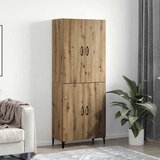 vidaXL Highboard 2 pcs hrast artisan 69.5 x 34 x 180 cm Cijene