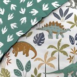 Douceur d intérieur Bijela/zelena pamučna dječja posteljina za krevet za jednu osobu 140x200 cm Dina – | shoptok.hr