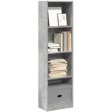  Regal za knjige boja betona 40x24x143 cm konstruirano drvo | shoptok.hr
