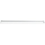 Pregrada za tuš s policom krom 90x195 cm staklo ESG i aluminij | shoptok.hr