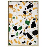  Slika - Terrazzo (1 Part) Vertical 60x90 U prirodnom drvenom okviru | shoptok.hr