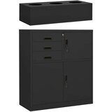 vidaXL Omara s cvetličnim koritom antracitna 90x40x125 cm jeklo | Shoptok.si