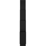 vidaXL kockaste zidne police crne 90 x 15 x 119 cm od iverice | shoptok.hr