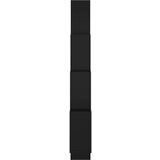 vidaXL Stenska polica kockasta črna 90x15x119 cm iverna plošča, (20765369) | Shoptok.si