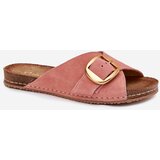 Maciejka Leather Sandals With Golden Buckle | Shoptok.si