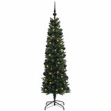  Umjetno usko božićno drvce s kuglicom 120 cm 150 LED lampica | shoptok.hr
