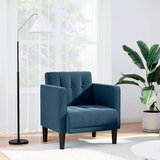 SOFA s naslonima za ruke plava 53 cm baršunasta | shoptok.hr