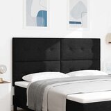  LED glava kreveta S LED lampica Crna 180 cm Poliester | shoptok.hr