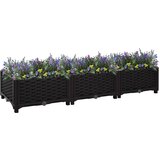 vidaXL Visoka greda 120x40x23 cm polipropilen Cene