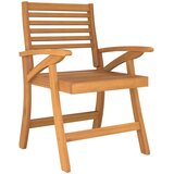  5-dijelni vrtni blagovaonski set od masivnog bagremovog drva Smeđa 150 cm table length | shoptok.hr