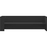  Zidna polica crna 100 x 35 x 30,5 cm od konstruiranog drva | shoptok.hr