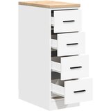  Garažni ormar za odlaganje bijeli 30x51x85 cm masivne borovine | shoptok.hr