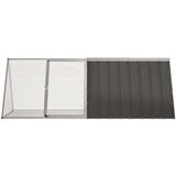 vidaXL Kletka za zajce antracit 201,5x80,5x71 cm pocinkano jeklo | Shoptok.si